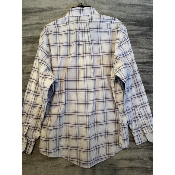 Brooks Brothers Shirt Men's XL Pink Blue Plaid Regent Fit Button Down - Picture 5 of 7